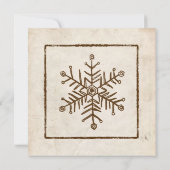 Faire-part de mariage rustique Vintage (Dos)