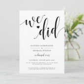 Faire-Part de Mariage Rustique We Did (Debout devant)