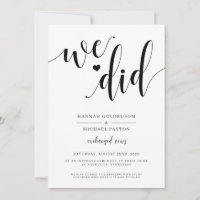 Faire-Part de Mariage Rustique We Did