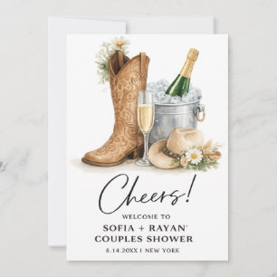 Faire-part de mariage rustique western