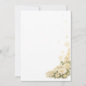 Faire-part de mariage rustique western (Dos)