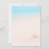 Faire-part de mariage Sable côtier et étoile de me (Dos)