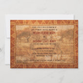 Faire-part de mariage Safari Africain Rhino (Dos)