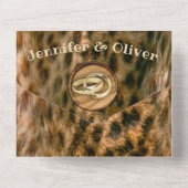 Faire-part de mariage Safari Faune tout-en-un (Verso)