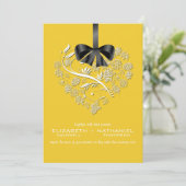 Faire-part de mariage sans respiration - soleil (Debout devant)