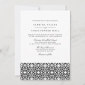 Faire-part de mariage Santorin | Noir (Devant)