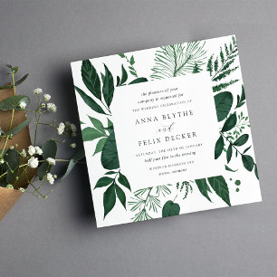 Faire-part de mariage sauvage   CARRÉ