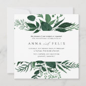 Faire-part de mariage sauvage | CARRÉ (Devant)