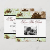 Faire part de mariage Save the Date (Devant / Derrière)