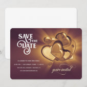 Faire-part de mariage Save The Date (Version 1) (Devant / Derrière)