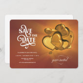 Faire part de mariage Save The Date (Version 3) (Devant / Derrière)