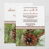 Faire-part de mariage - Scène À feuillage persista (Devant / Derrière)