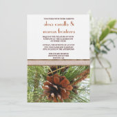 Faire-part de mariage - Scène À feuillage persista (Debout devant)