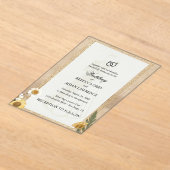 Faire-Part de Mariage Scrapbook Vintage Fleurs Pre (Poser)