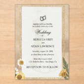 Faire-Part de Mariage Scrapbook Vintage Fleurs Pre (Recto)