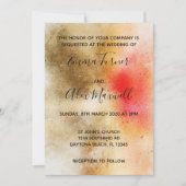 Faire-part de mariage | Script d'aquarelle gras (Devant)