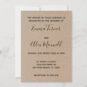 Faire-part de mariage | Script papier (Devant)