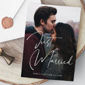 Faire-Part de Mariage Script Photo