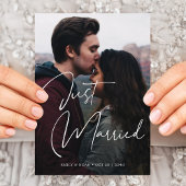 Faire-Part de Mariage Script Photo