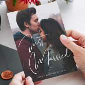 Faire-Part de Mariage Script Photo