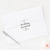 Faire-part de mariage  Script Timbre Étiquette de  (Enveloppe)