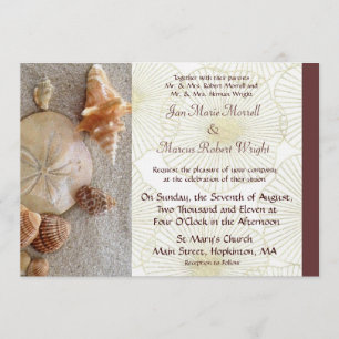 Faire-part de mariage Sea Shells