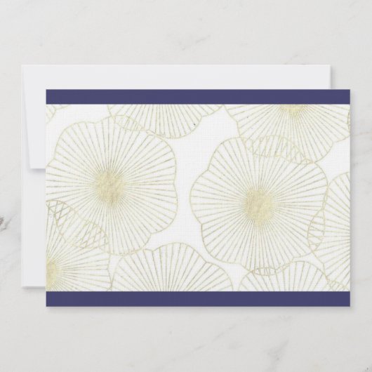 Faire-part de mariage Sea Shells (Dos)