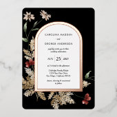 Faire-part de mariage Sedona Garden en feuille d'a (Recto)