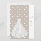 Faire-part de mariage SEPIA BLANCHE (Devant)