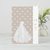 Faire-part de mariage SEPIA BLANCHE (Debout devant)