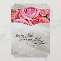Faire-part de mariage shakespearien de roses de la