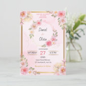 Faire-part de mariage Signature Elegance (Debout devant)