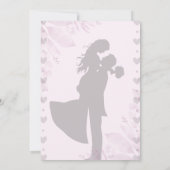 Faire-part de mariage silhouette minimaliste (Dos)