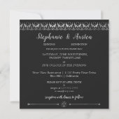 Faire-part de mariage Silver de luxe (Dos)