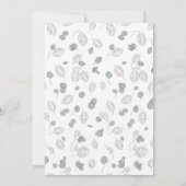 Faire-part de mariage Silver Eucalyptus Lunaria (Dos)