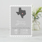 Faire-part de mariage Silver Grey Texas (Debout devant)