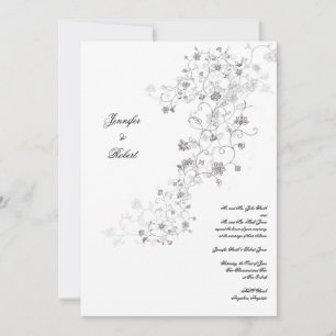 Faire-part de mariage Silver Vines