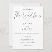 Faire-part de mariage simple (Devant)