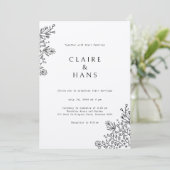 Faire-part de mariage simple (Debout devant)