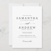 Faire-part de mariage simple (Devant)