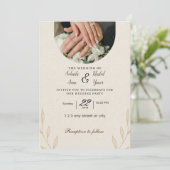 Faire-part de mariage simple (Debout devant)