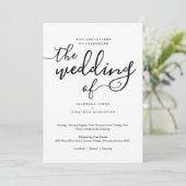 Faire-part de mariage simple (Debout devant)