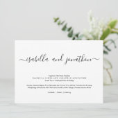 Faire-part de mariage simple (Debout devant)