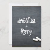 Faire-part de mariage simple (Dos)