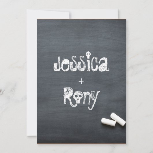 Faire-part de mariage simple (Dos)