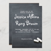 Faire-part de mariage simple (Devant / Derrière)