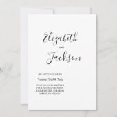 faire-part de mariage simple (Devant)