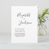 faire-part de mariage simple (Debout devant)