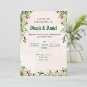 Faire-part de mariage simple (Debout devant)