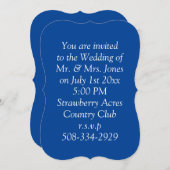 Faire-part de mariage simple 5x7 (Devant / Derrière)